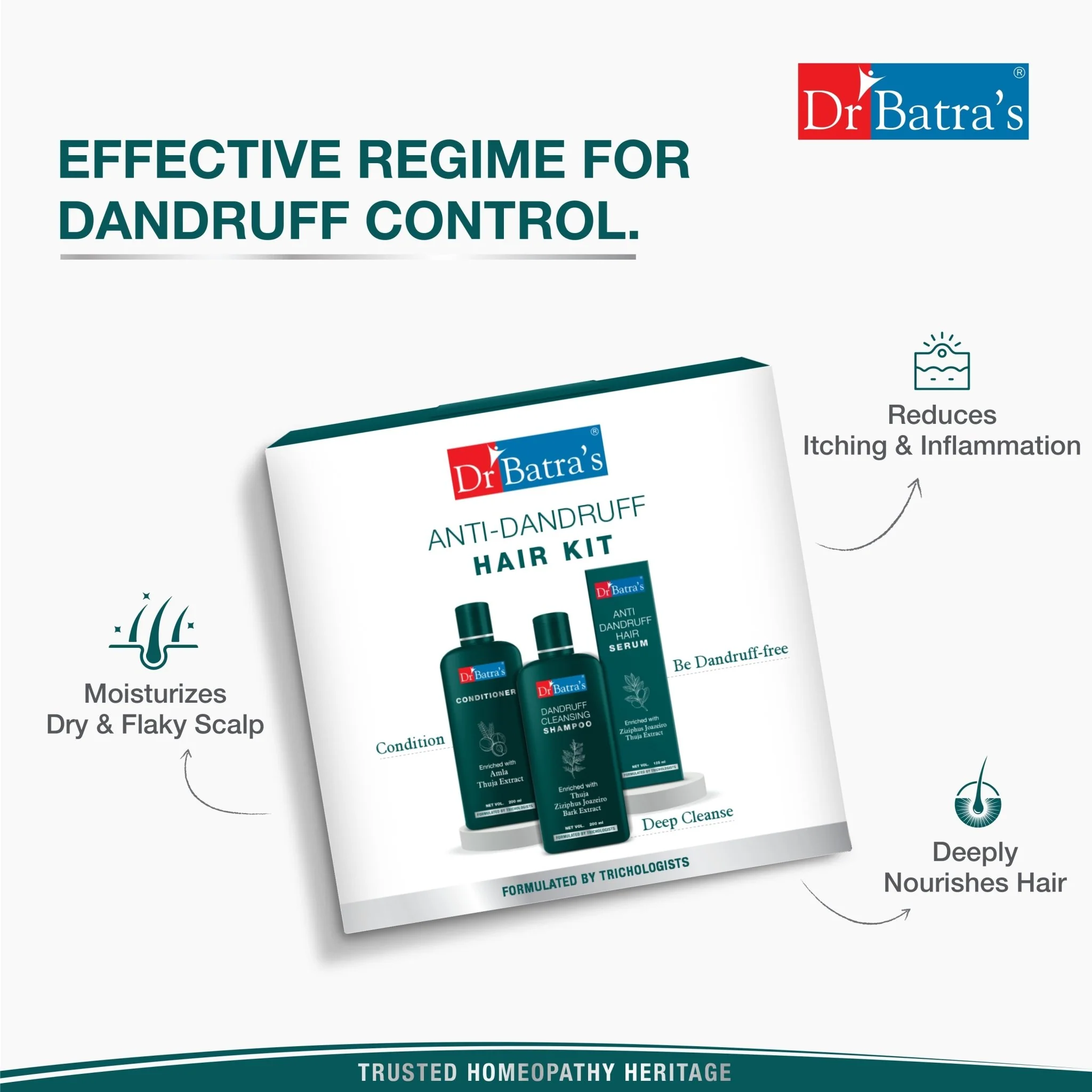 Anti Dandruff Hair Kit - Dr Batra's - Image 4