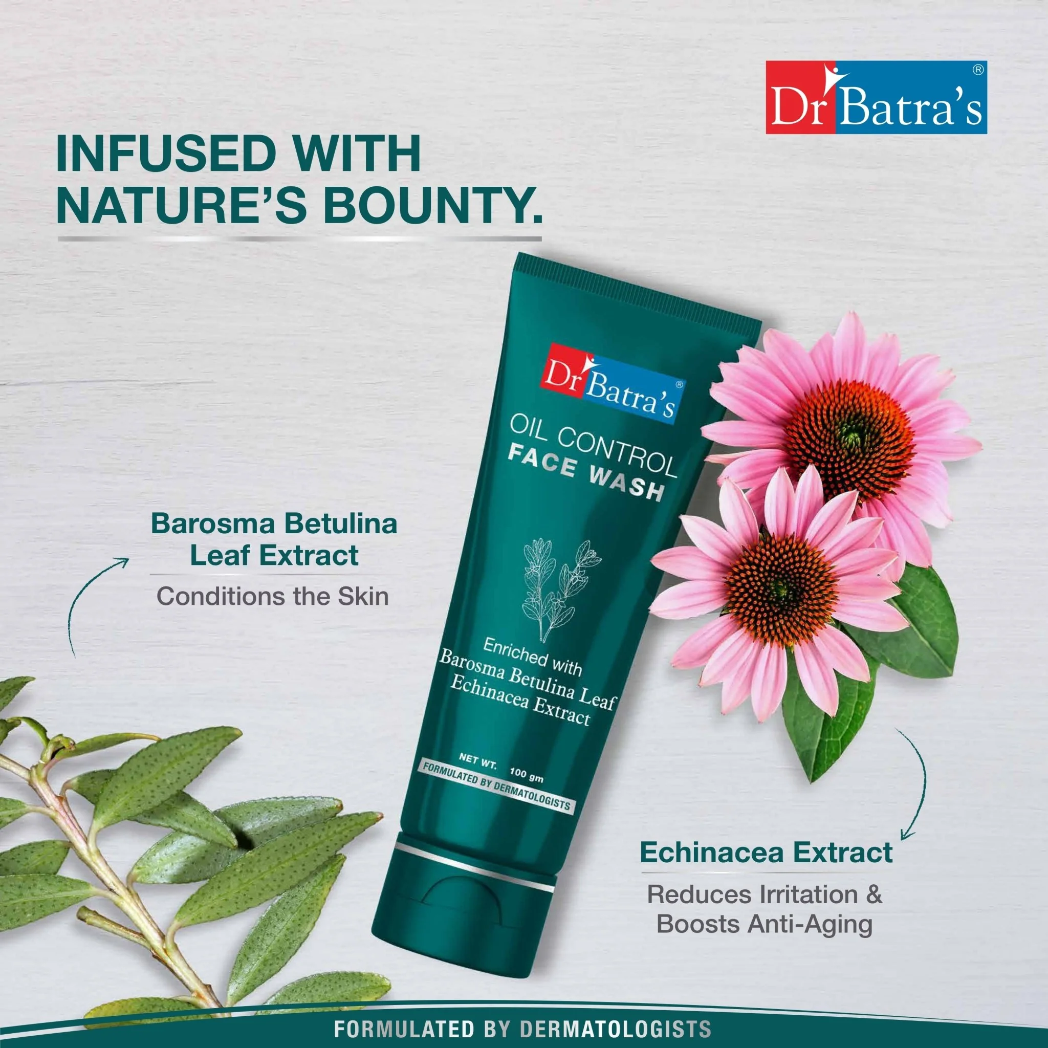 Oil Control Face Wash 100g – Removes excess oil, unclogs pores, and promotes clear, refreshed skin with natural Barosma Betulina & Echinacea extracts | For Men & Women - Image 5