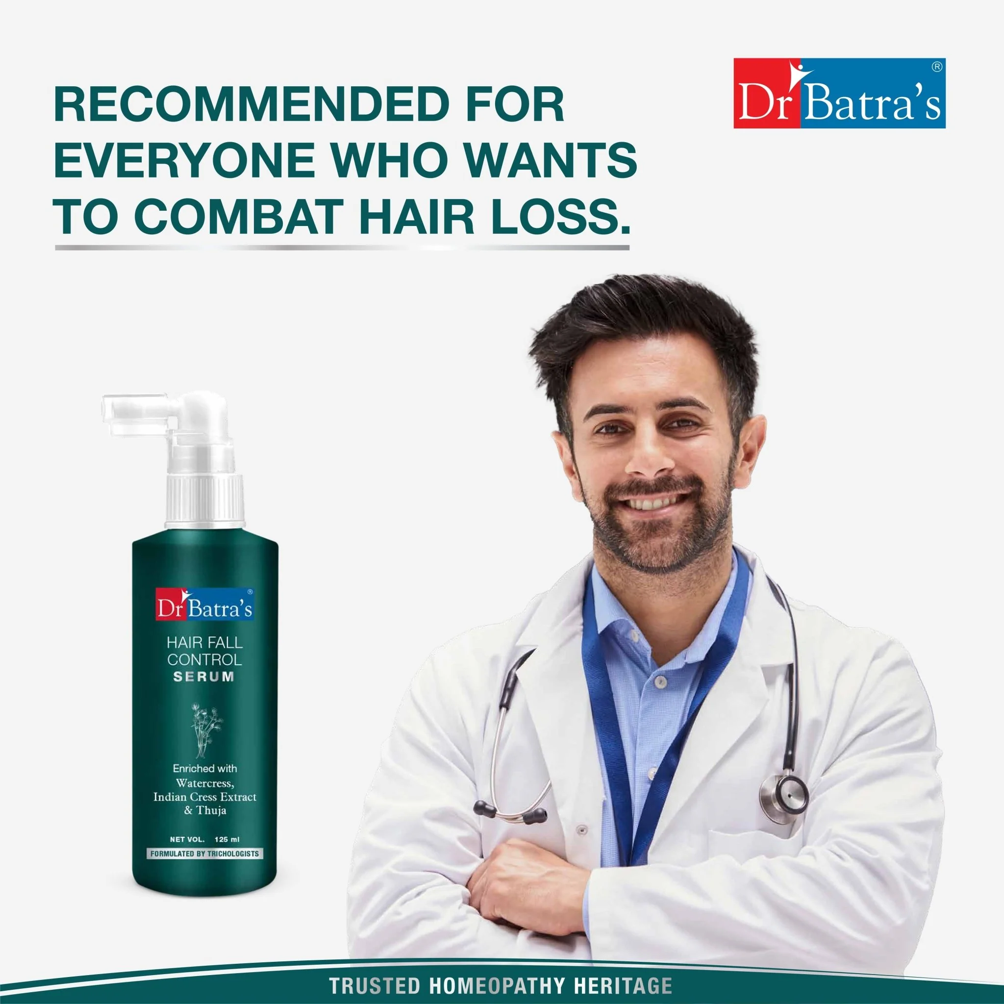 Dr Batra’s Hair Fall Protect Serum | With Thuja, Henna & Amla | Healthy Scalp Care, Lightweight Formula | Silicone, Paraben & Sulphate Free | Trichologist Formulated | 125 ml - Image 6