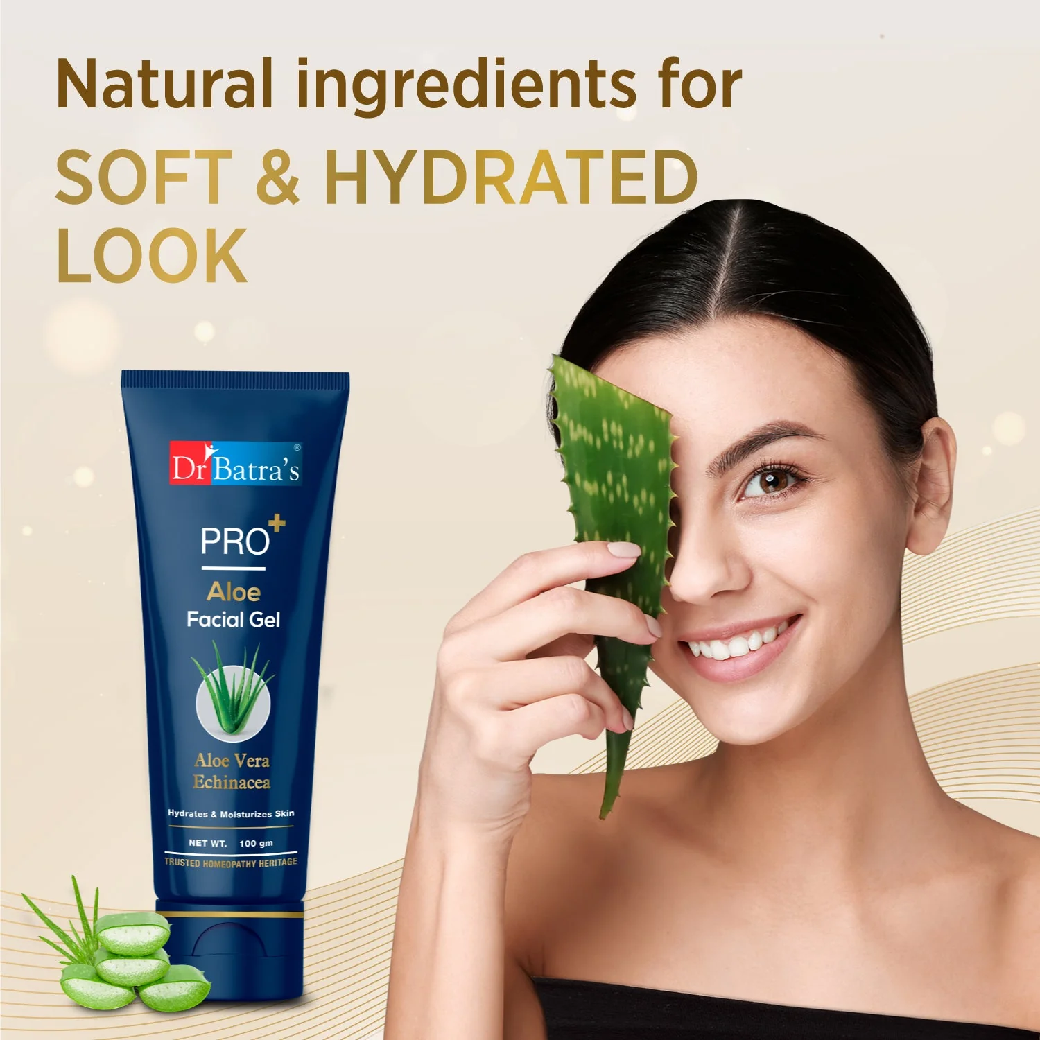 Dr. Batra's PRO+ Aloe Facial Gel - Image 3