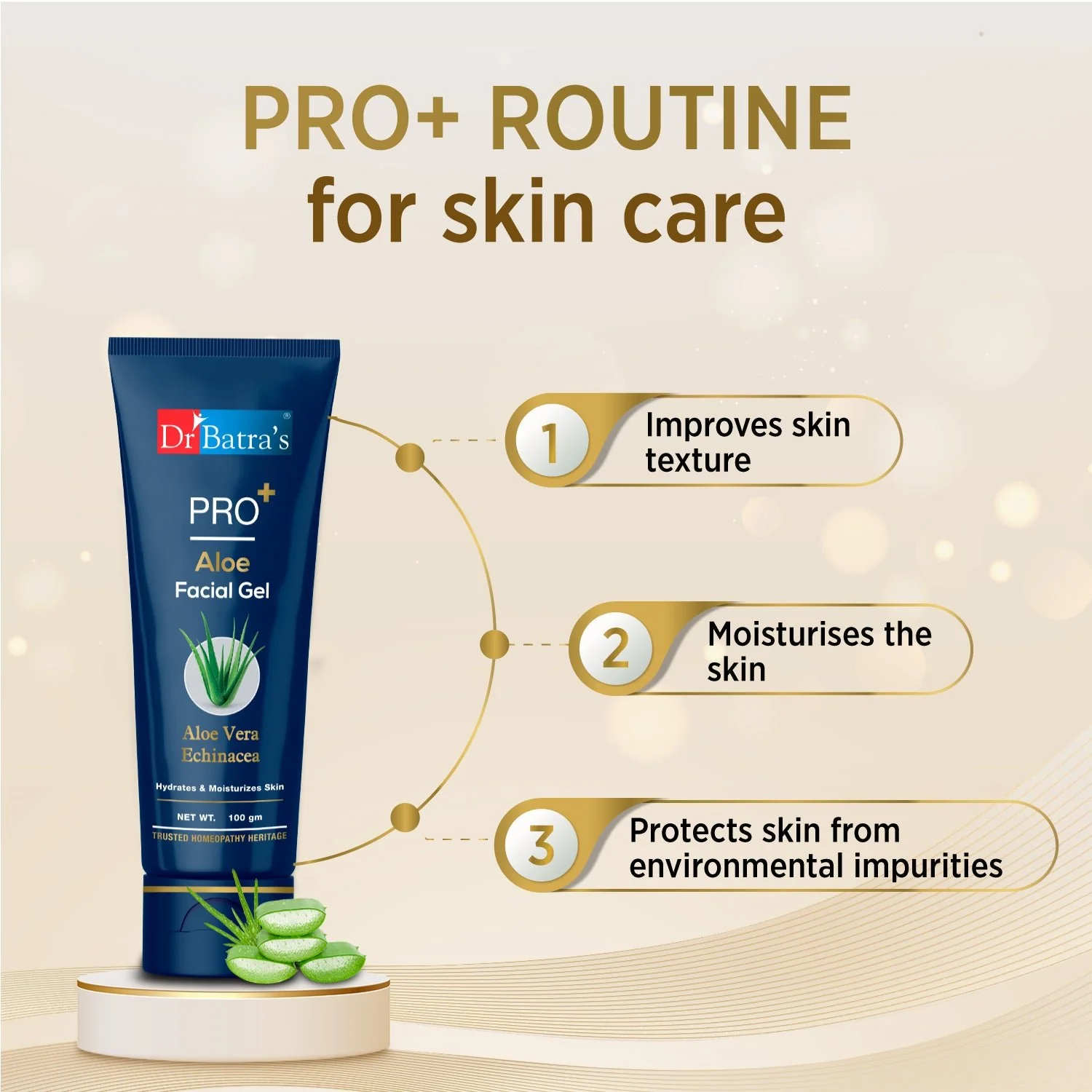 Dr. Batra's PRO+ Aloe Facial Gel - Image 5