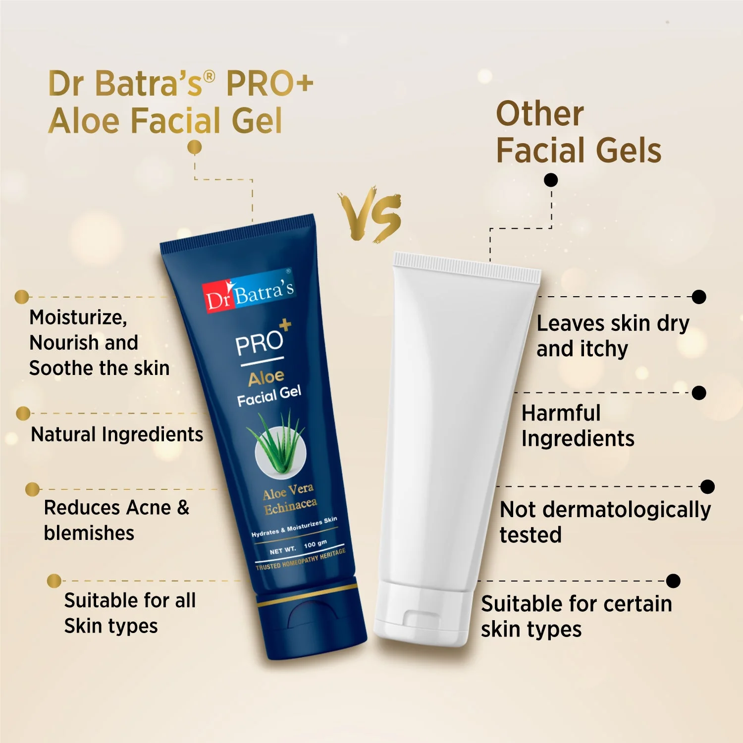 Dr. Batra's PRO+ Aloe Facial Gel - Image 7