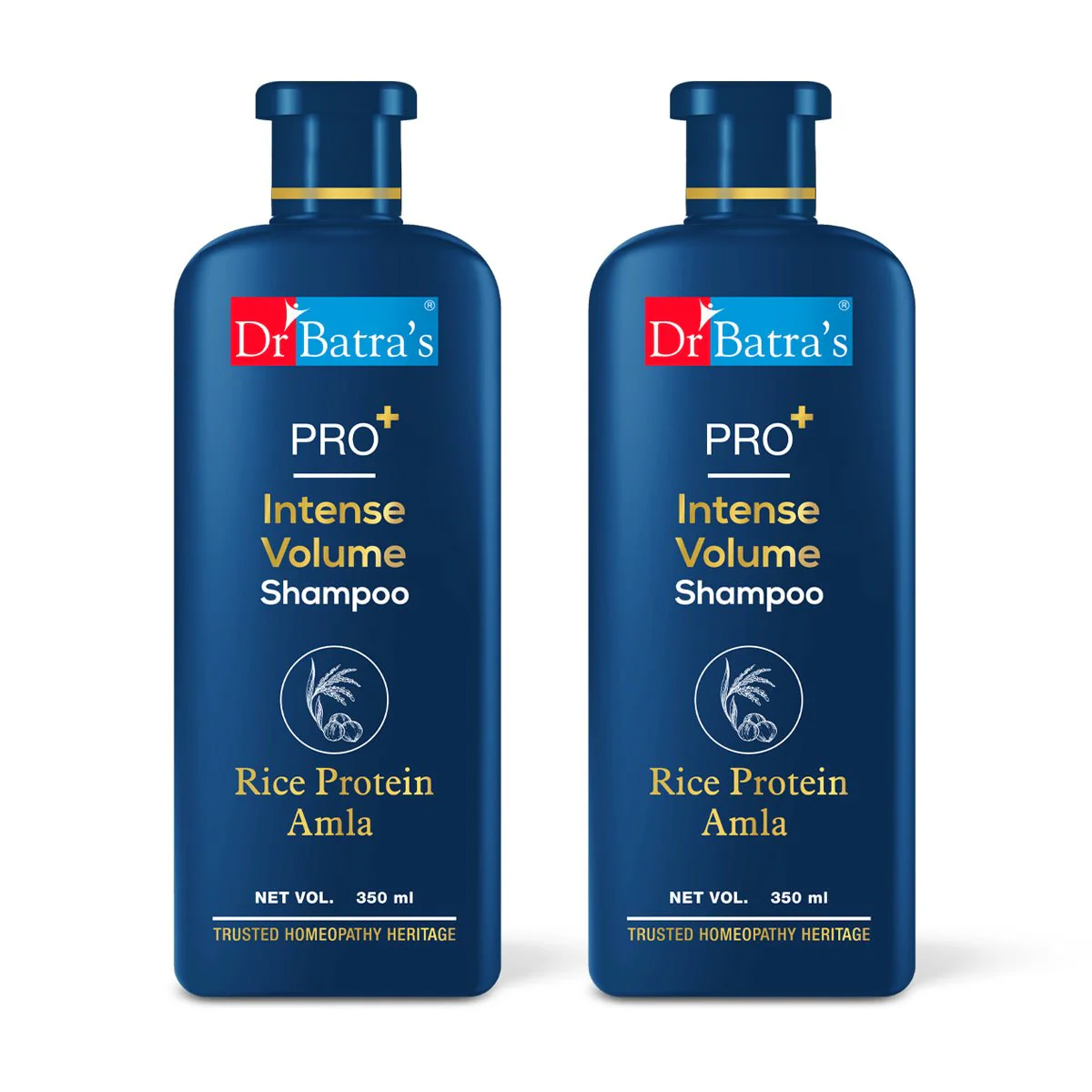 Dr Batra’s PRO+ Intense Hair Volume Shampoo | With Rice Protein, Thuja & Amla | Nourishes from Roots, Adds Volume & Improves Hair Texture | 350 ml - Image 3