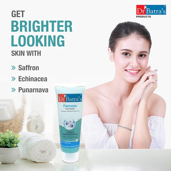 Dr Batra's Fairness Face Wash Sulphate, Silicone & Soap Free Enriched With Saffron & Echinacea Extract - 200 gm (Pack of 2) - Image 3