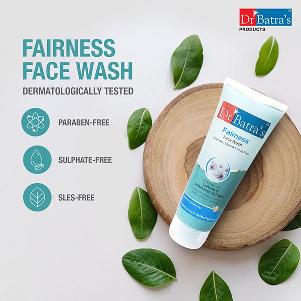 Dr Batra's Fairness Face Wash Sulphate, Silicone & Soap Free Enriched With Saffron & Echinacea Extract - 200 gm (Pack of 2) - Image 4