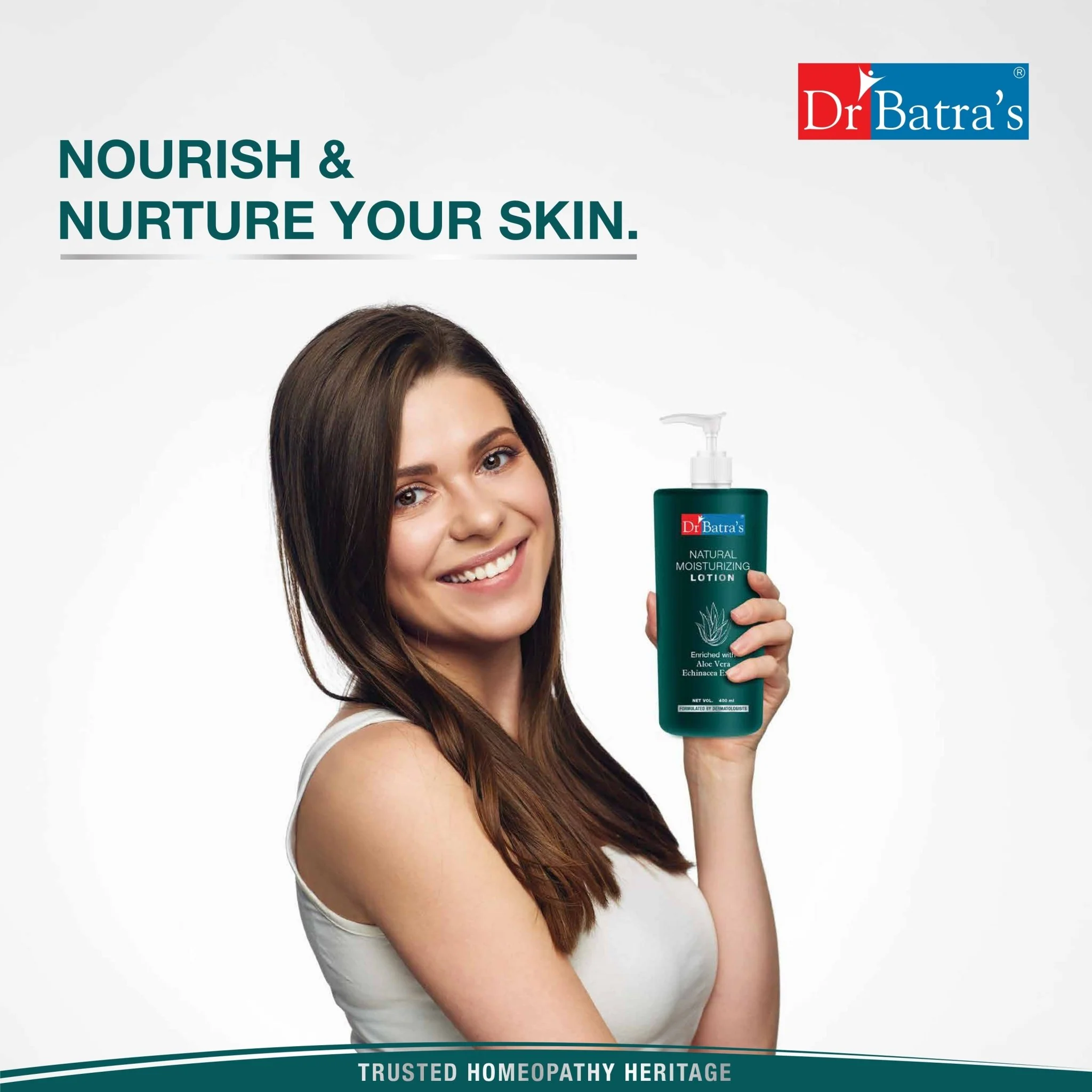 Dr Batra's Natural Moisturizing Lotion with Echinacea & Aloe Vera | Hydrating & Soothing Skin Lotion | Enriched with Olive Oil for Smooth, Radiant, & Itch-Free Skin | - Image 3