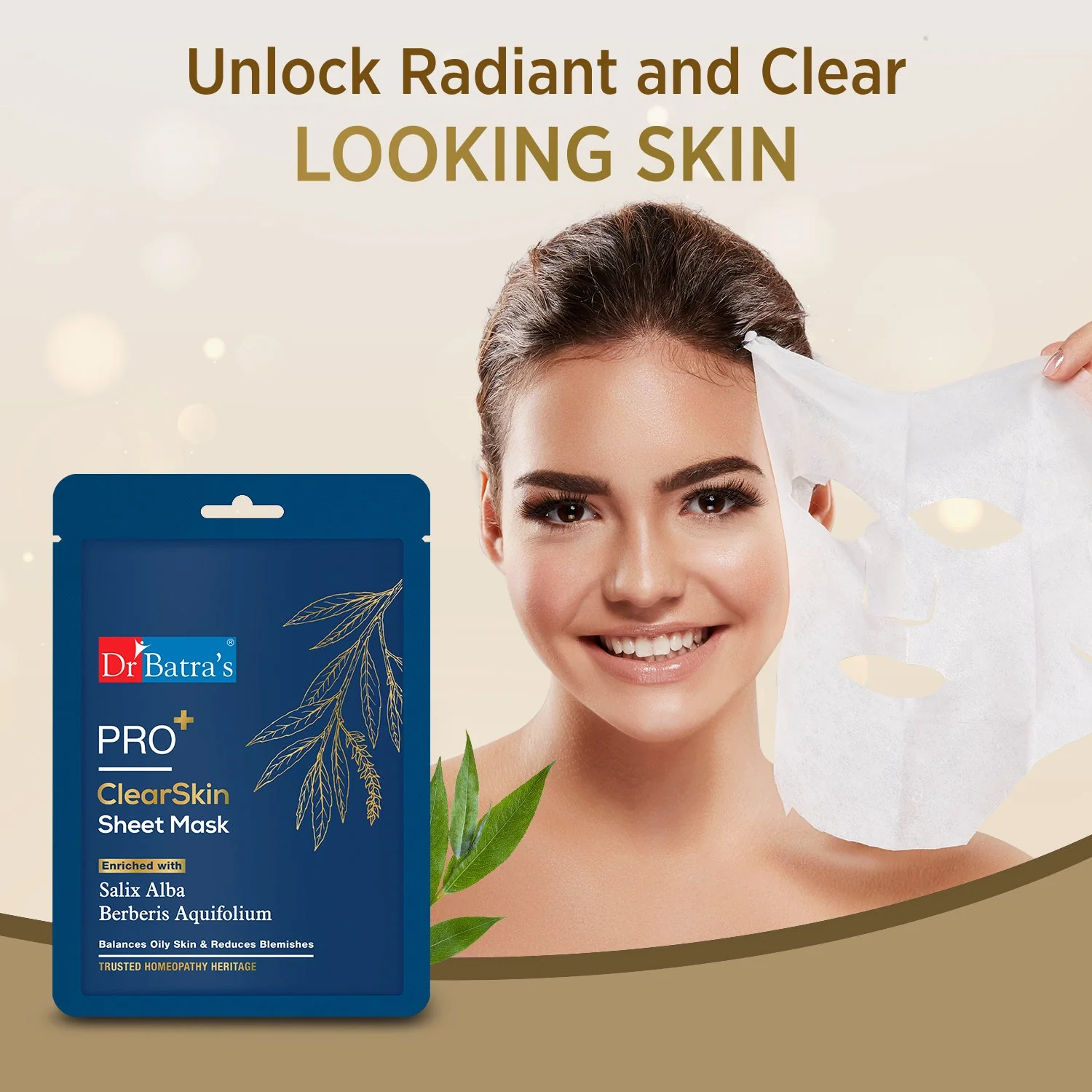 Dr Batra’s- PRO+ ClearSkin Face Sheet Mask - Image 5