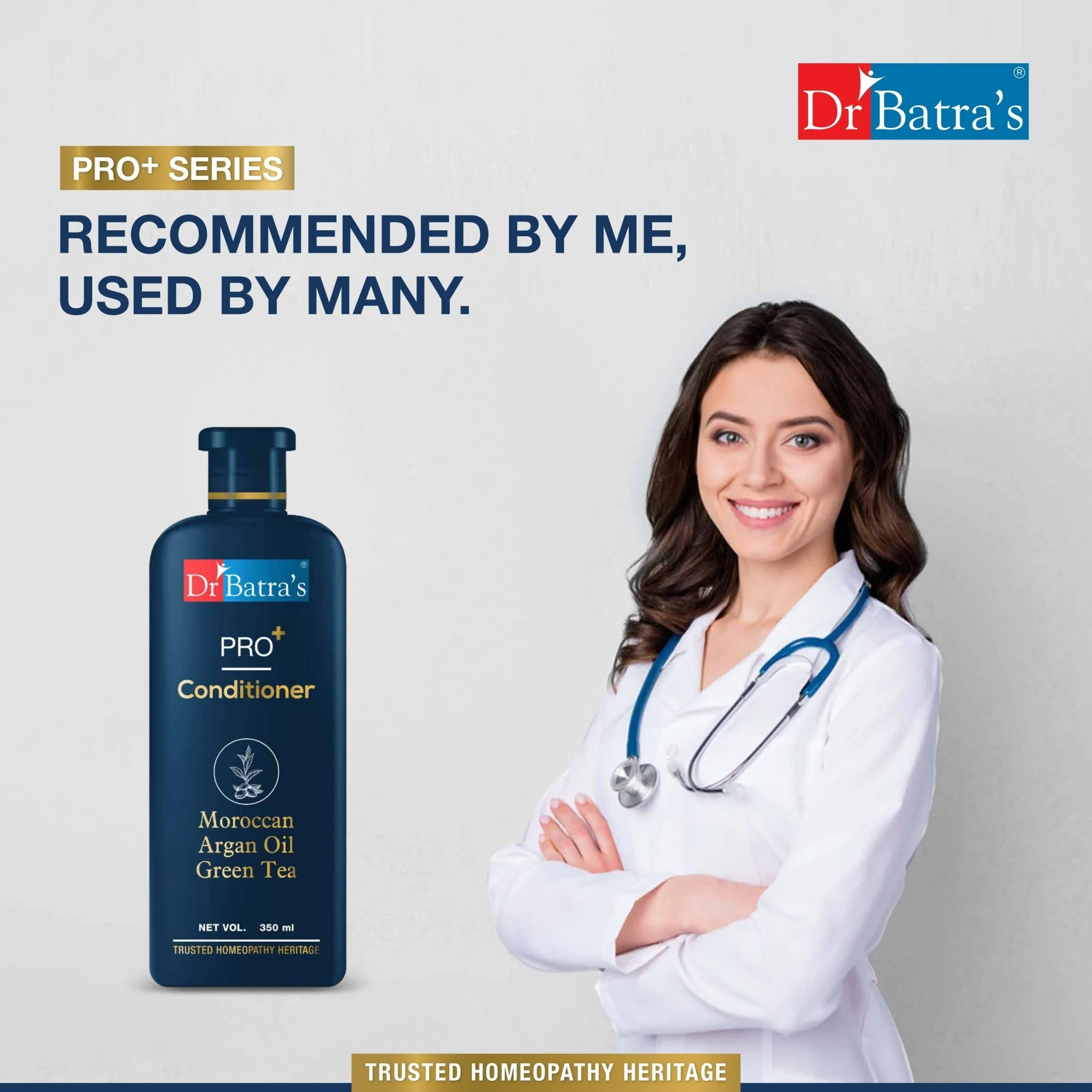 PRO+ Conditioner 350ml – Restores shine and smoothness to hair | Sulphate, Paraben & Silicone Free formula for healthy, nourished hair |For Men & Women - Image 7