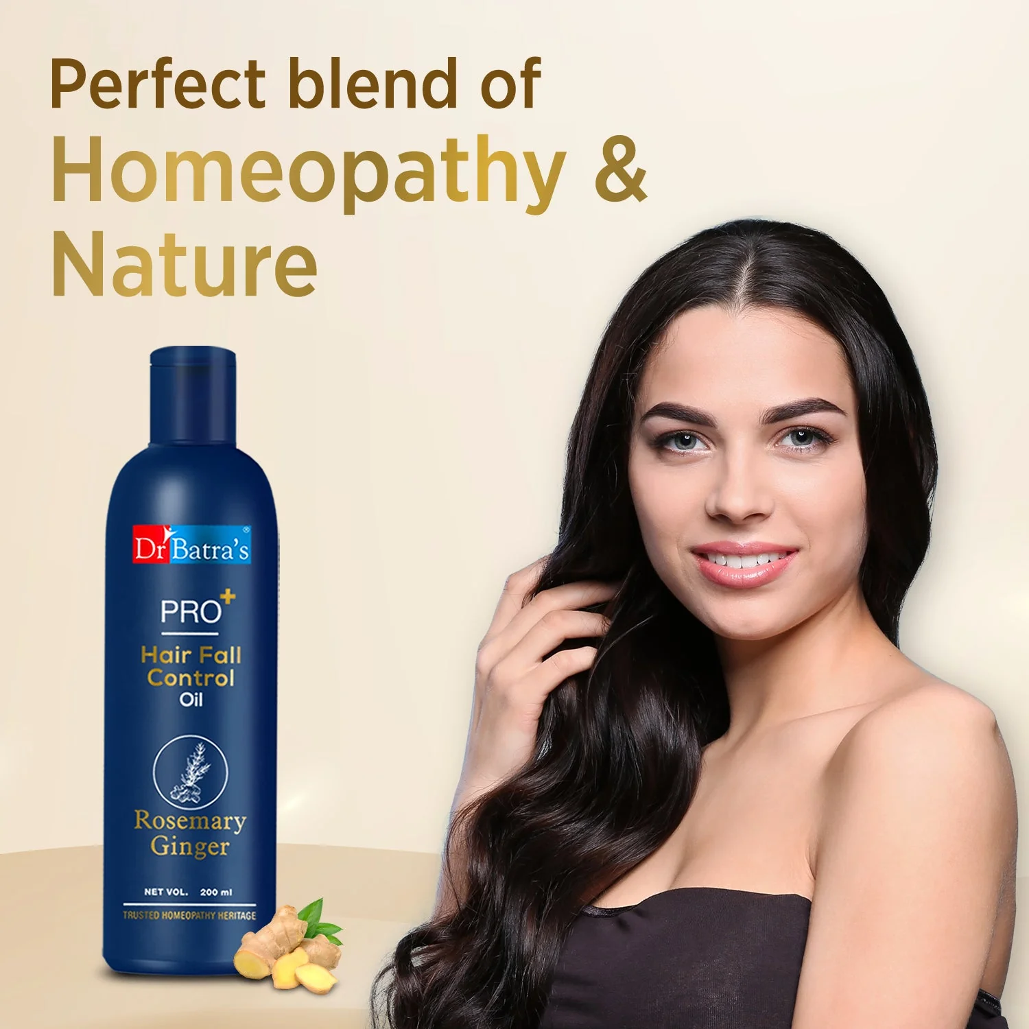 Dr Batra's PRO Hair Fall Control Oil, Hair oil for Healthier scalp, Enriched with Thulsi, Brahmi & Thuja for protection, Controls damaged scalp,Hair oil for nourishment (200ml, Pack of 2) - Image 3