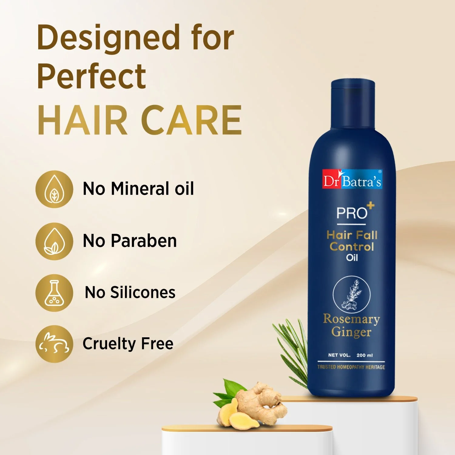 Dr Batra's PRO Hair Fall Control Oil, Hair oil for Healthier scalp, Enriched with Thulsi, Brahmi & Thuja for protection, Controls damaged scalp,Hair oil for nourishment (200ml, Pack of 2) - Image 8