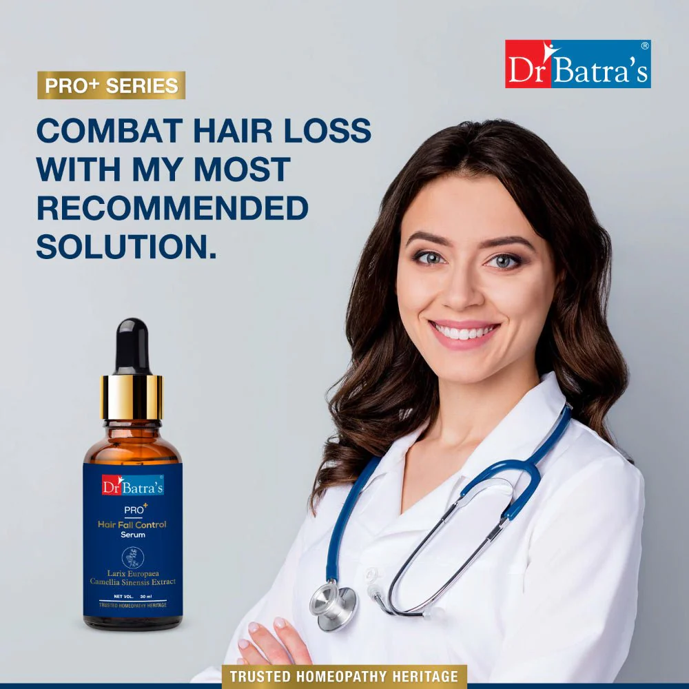 Dr Batra’s PRO+ Hair Fall Control Serum | With Larix Europaea, Camellia Sinensis & Biotin | Reactivates Hair Growth, Reduces Hair Fall & Adds Shine | 30 ml - Image 9