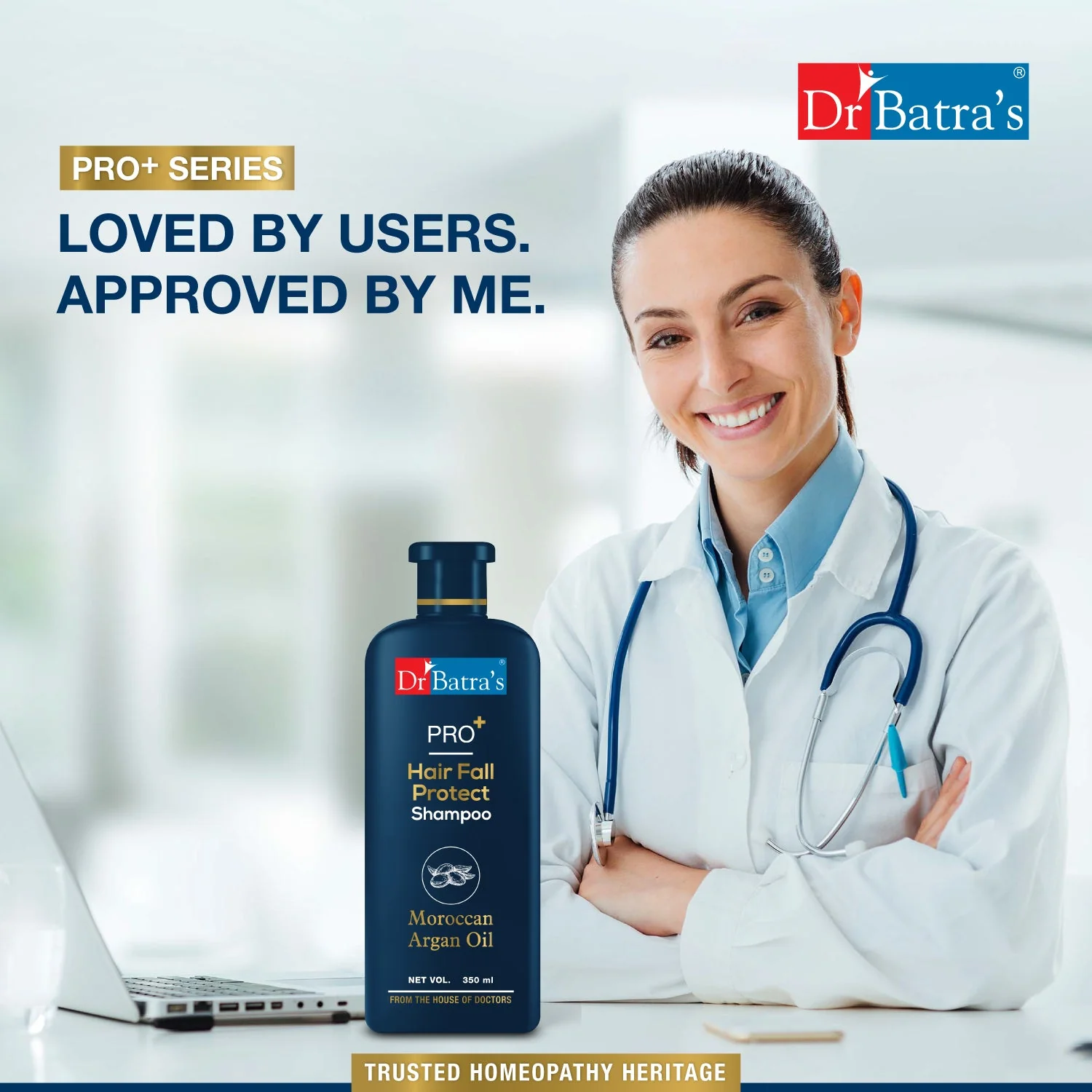 PRO+ Hair Fall Shampoo 350ml – Reduces Hair Loss & Strengthens Roots with Moroccan Argan Oil & Biotin |  For Men & Women - Image 7