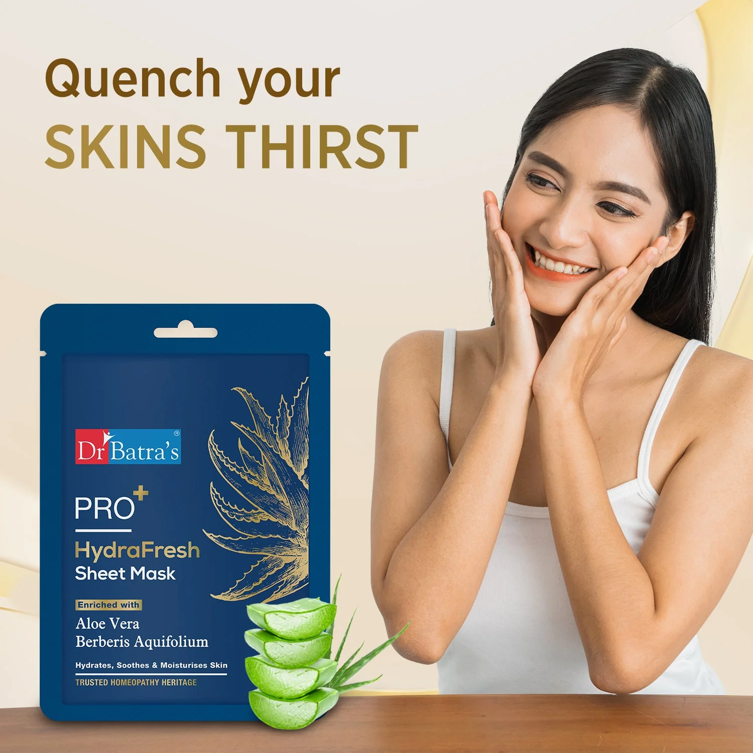 Dr Batra’s-  PRO+ HydraFresh Face Sheet Mask - Image 4