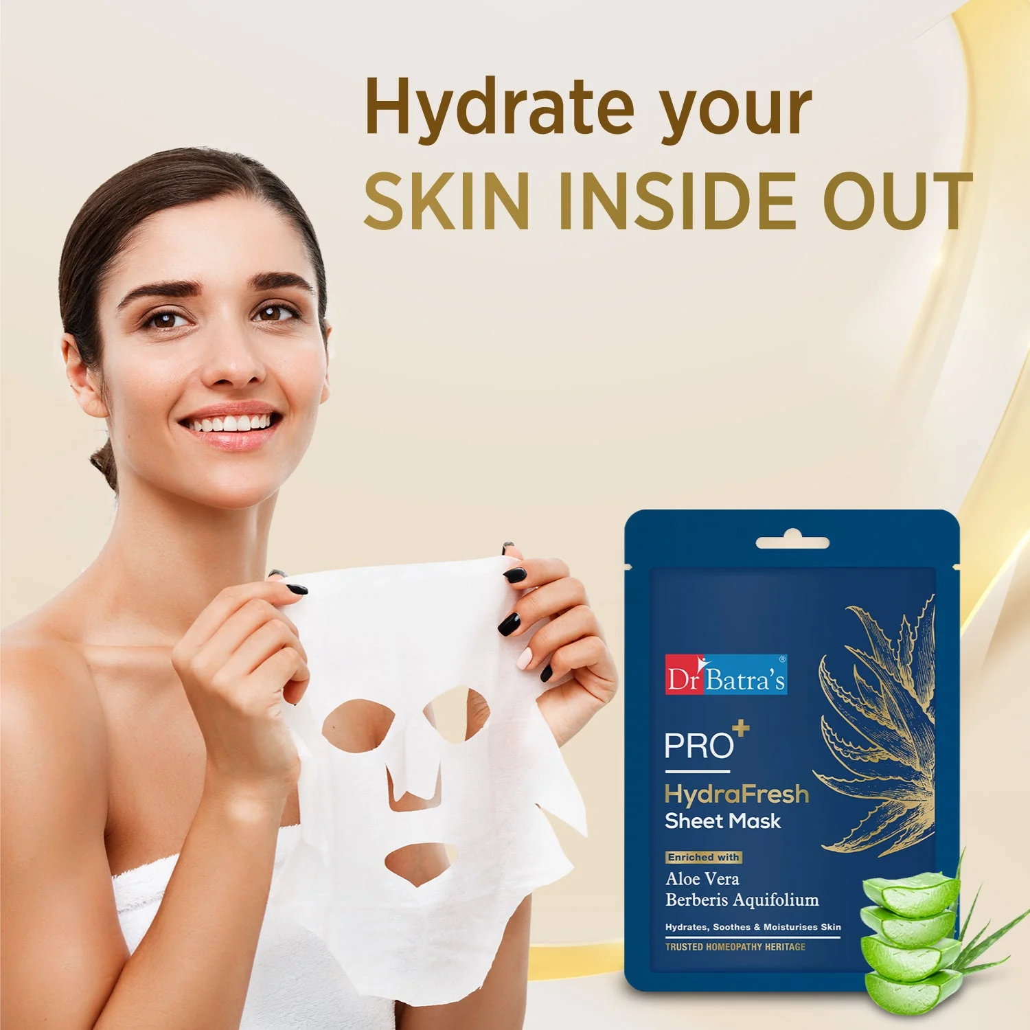 Dr Batra’s-  PRO+ HydraFresh Face Sheet Mask - Image 5