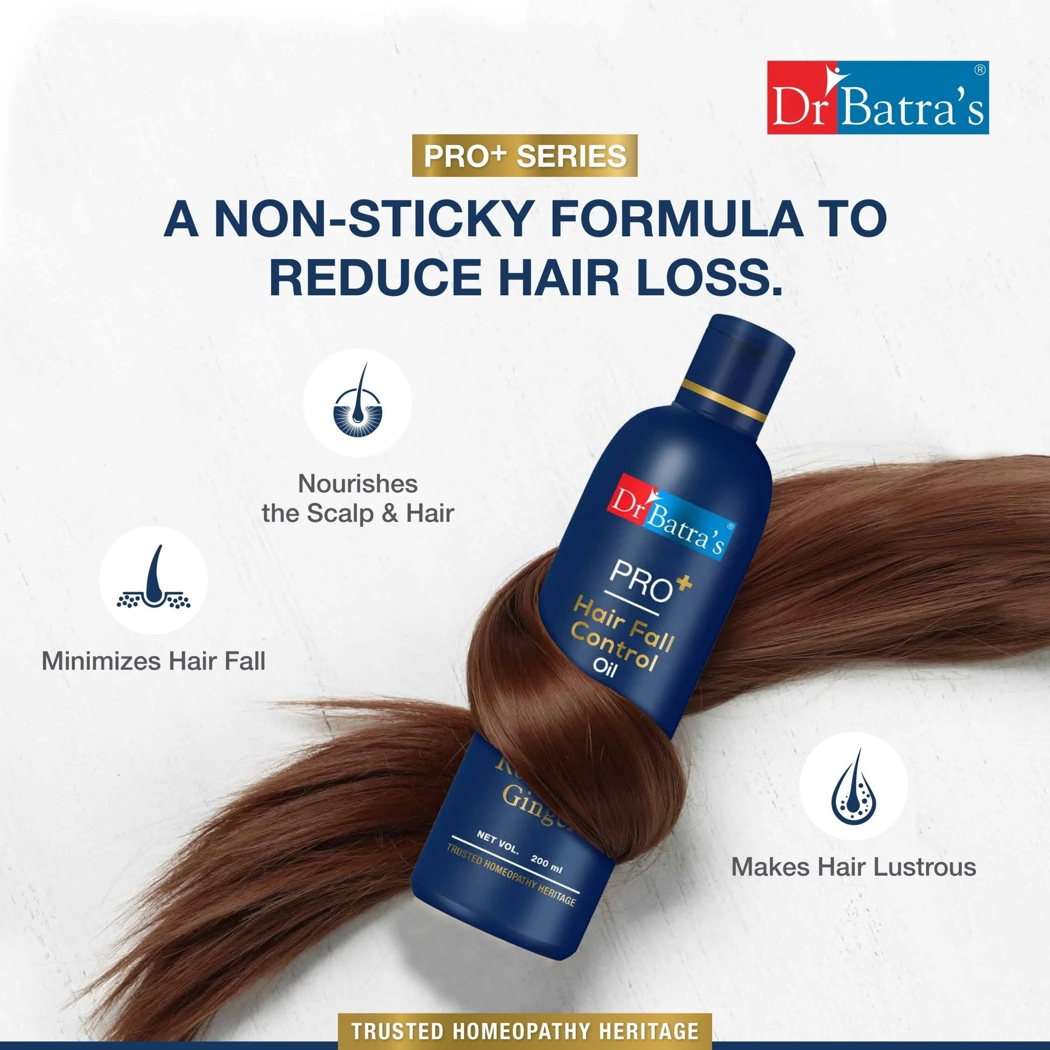 PRO+ Hair Fall Control Oil and Boosts Hair Growth - Non-Sticky Formula - Image 3